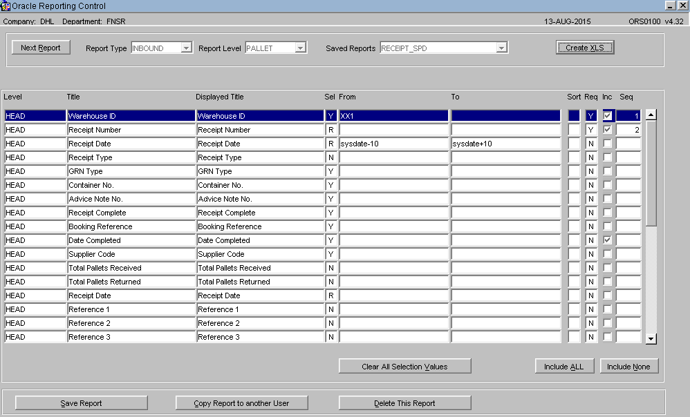 ORS Reporting