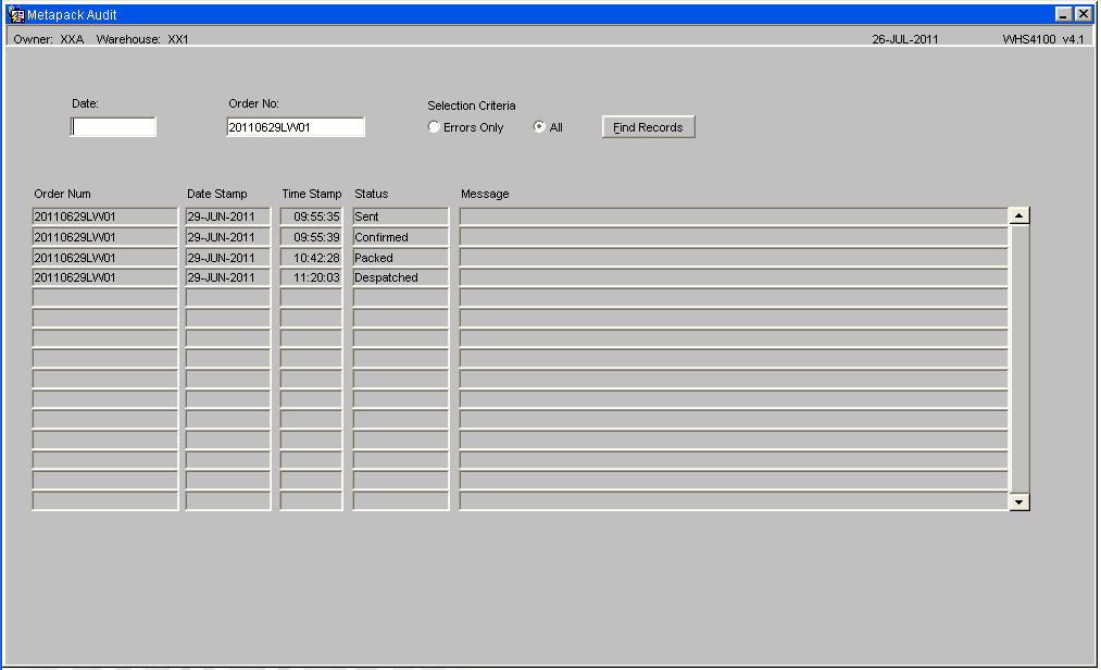 MetaPack Audit