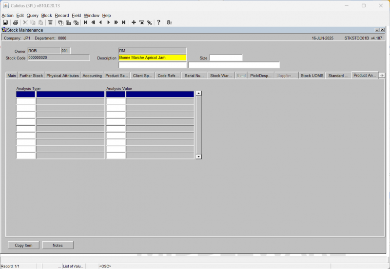 Product Analysis